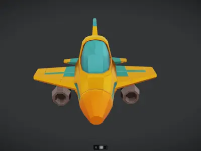 Spacecraft Jet aircraft plane 3dmodel 20 3D model
