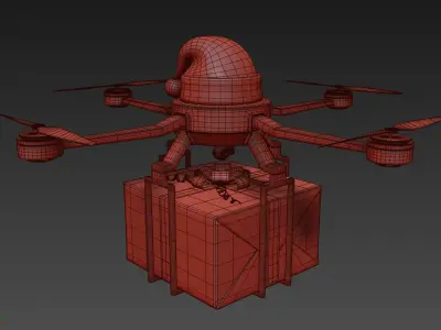 New Year Drone 3D model