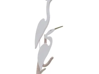 Heron Garden Sculpture Free 3D model