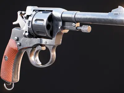 Nagant M1985 - WW2 Soviet Pistol 3D model