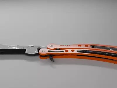 Butterfly knife 3D model