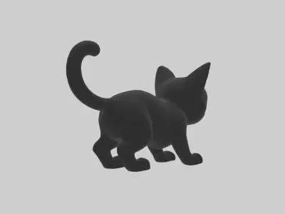 Blackcat Model 1 Low-poly 3D model