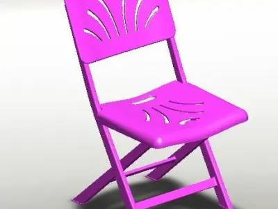 Chair folding 3D model purchase