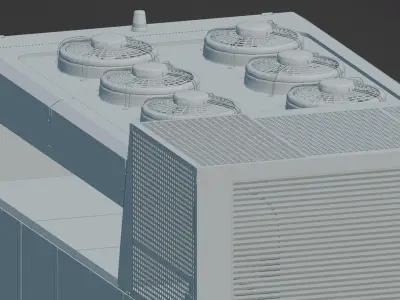 Aircraft Air Conditioning Unit - TLD GF30 Low-poly 3D model
