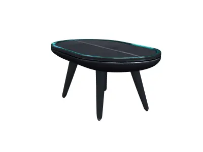 retro scifi table 3D model