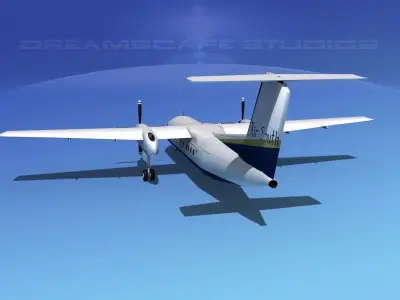 Dehaviland DHC-8 100 Air South 3D model