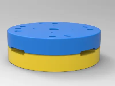 Mold for diecast military truck tire 2 Scale 1 to 25 3D print model