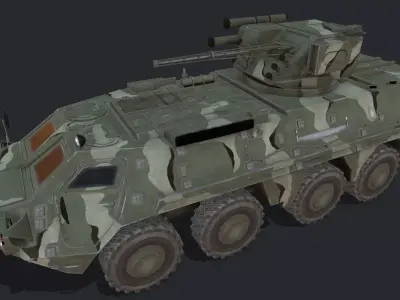 BTR-4 Low-poly 3D model