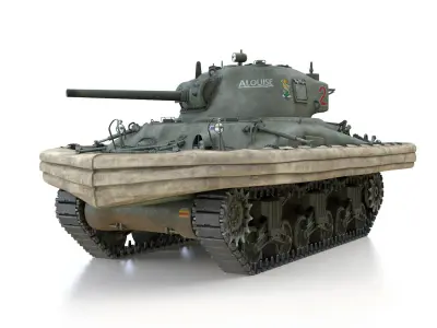 M4A1 Sherman - Duplex Drive - Alouise 3D model