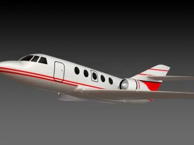 Airplane Dassalut Falcon 20 3D model