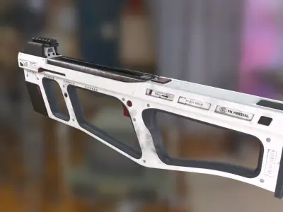 FN P90 2K prototype Low-poly 3D model