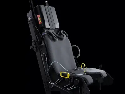 MK16 Ejection seat Low-poly 3D model