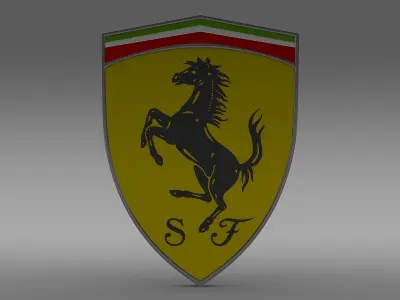 Ferrari logo 3D model