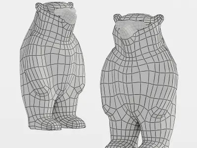 Modern trendy toy doll sculpture 3D model