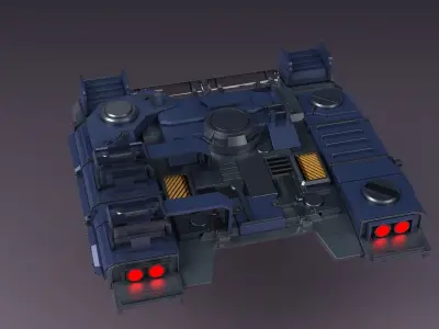 Mechanical Console Chair Future  Station  mechanical arm 3D model