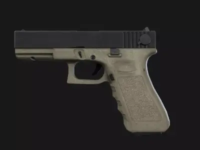 Glock 17 - FPS Weapon Animations Free low-poly 3D model