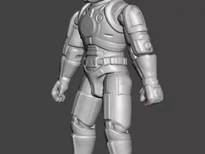 CAPTAIN POWER DREAD TROOPER COMMANDER PROTOTYPE TOY 4INCH FIGURE 3D print model
