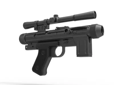 Death trooper Light Repeating Blaster pistol SE-14R 3D model