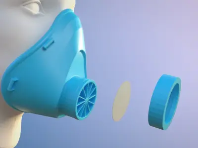 Face Mask for covid-19 virus protection Free 3D print model