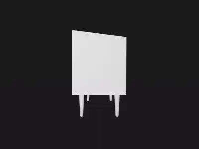 Nordic Sideboard Free low-poly 3D model