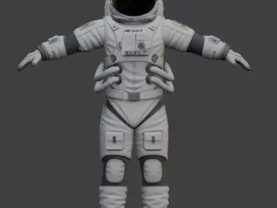 Realistic Astronaut Space Suit 3D model 3