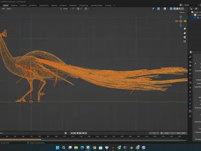 Peacock V4E 3D model