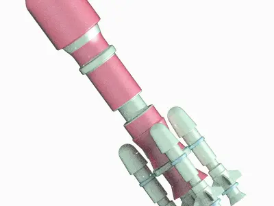 Space Rocket Toy 3D print model