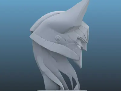 Cyber-Anubis Tactical Bust PM-106 3D print model