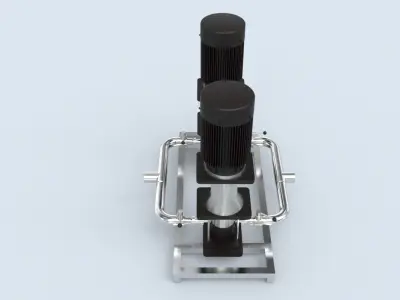 High Pressure Feed Filter Pump Low-poly 3D model