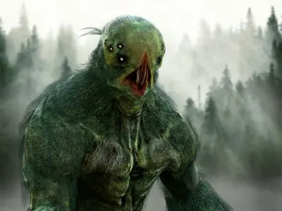 Forest Beast Low-poly 3D model