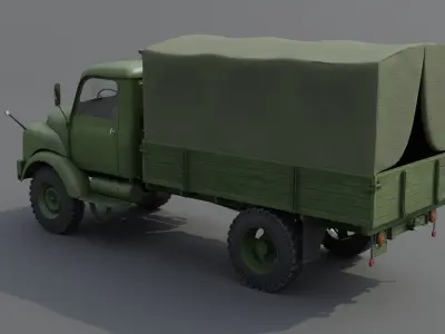 Hanomag AL 28  Low-poly 3D model