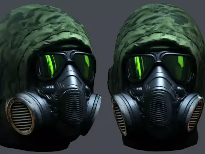 Helmet 3d model military combat Military Low-poly Low-poly 3D model