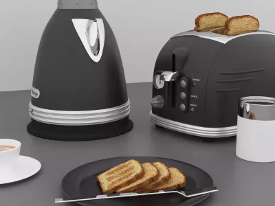 Scandi Home Breakfast Set Free 3D model