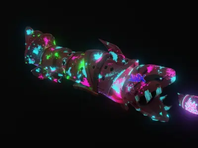 Jinx Fishbones  Low-poly 3D model