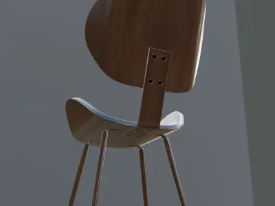 Morden 3d chair Free low-poly 3D model
