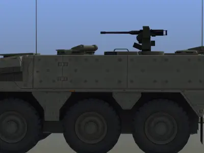 Boxer IFV LOD1 Low-poly 3D model