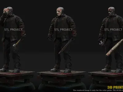 Jason friday person action figure 3D print model