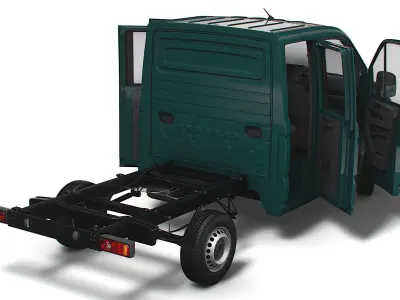 VW Crafter Chassis DoubleCab L1 HQInterior 2023 3D model