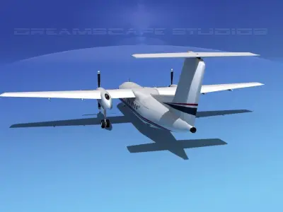 Dehaviland DHC-8 100 Corporate 1 3D model