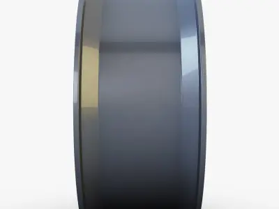 Style 128 wheel ferric gray Mid Poly Low-poly 3D model