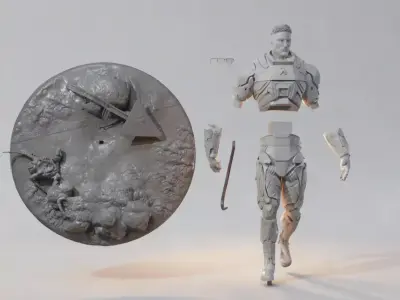 Gordon Freeman STL  Half Life Character Figurine 3D print model