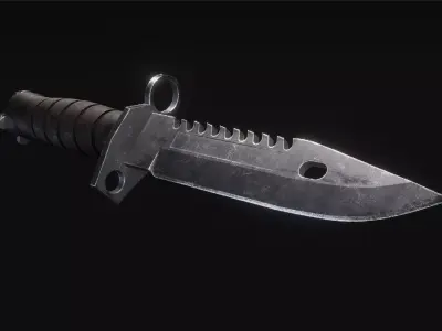 M9 Bayonet knives pack Game ready Free 3D model