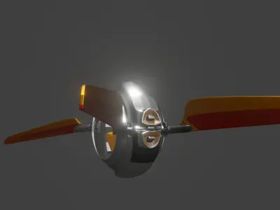 spaceship oblivion bubble Low-poly 3D model