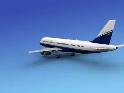 Airbus A320 JAB Airlines 3D model