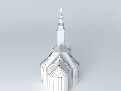 Krisztinavaros Lady of the Snows Parish Church 3D model