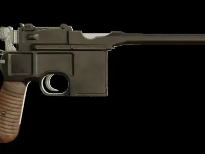 Mauser C96 3D model get