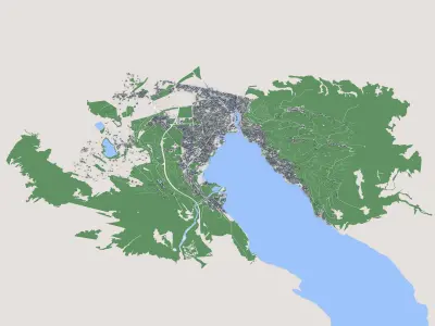 Thun Town Switzerland 3D model