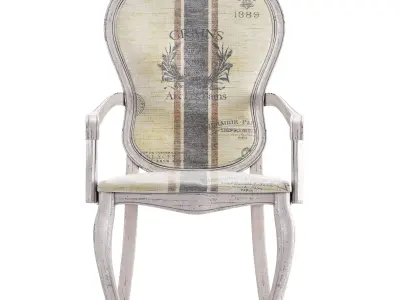 Vintage armchair Free low-poly 3D model