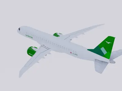 Embraer E-190 E-2 Wideroe 3D model