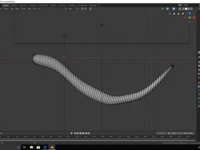 furry cat tail  3D model
